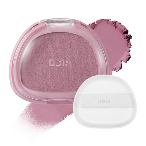 BBIA Chaltteok Blush Soft Blurring Jelly-Like Powder Texture Lightweight & Buildable Korean Blush Natural Matte Finish Long-Lasting Smooth Pore-Blurring Cheek Color (07 MEORU CHALTTEOK)