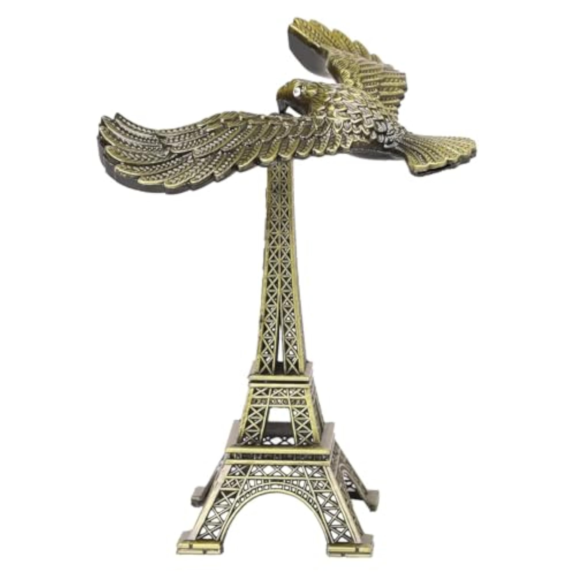 Metal Eiffel Tower Balance Eagle Showpiece