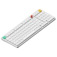 nuphy Air100 V3 Hot Swappable kabellose mechanische Tastatur, 99 Tasten 100% Layout kundenspezifische Low-Profile-Tastatur mit multifunktionalem Drehknopf, Dichtungsmontage, RGB-Hintergrundbeleuchtung – Ansicht 1