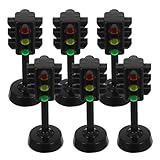 LIOOBO 6 Piezas Infantil Juguete Educativo de Simulación de Tráfico para Aprendizaje Práctico de de Tráfico y Seguridad