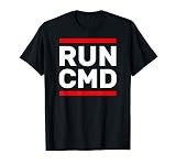 RUN CMD Lustig Geek Nerd Computer IT Admin Informatik T-Shirt