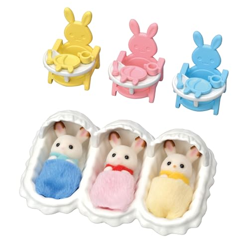 Sylvanian Families 5532 Trojaczki Króliczków z czekoladowymi uszami