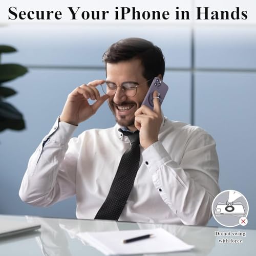 Image of Mizi Magnetic Phone Ring Holder [2024 Newest Strongest Magnets],Flexible Stand & Grip, Magnetic Phone Grip, Compatible with iPhone 16 /15 /14 /13 /12, Mini /Pro /Pro Max - Purple