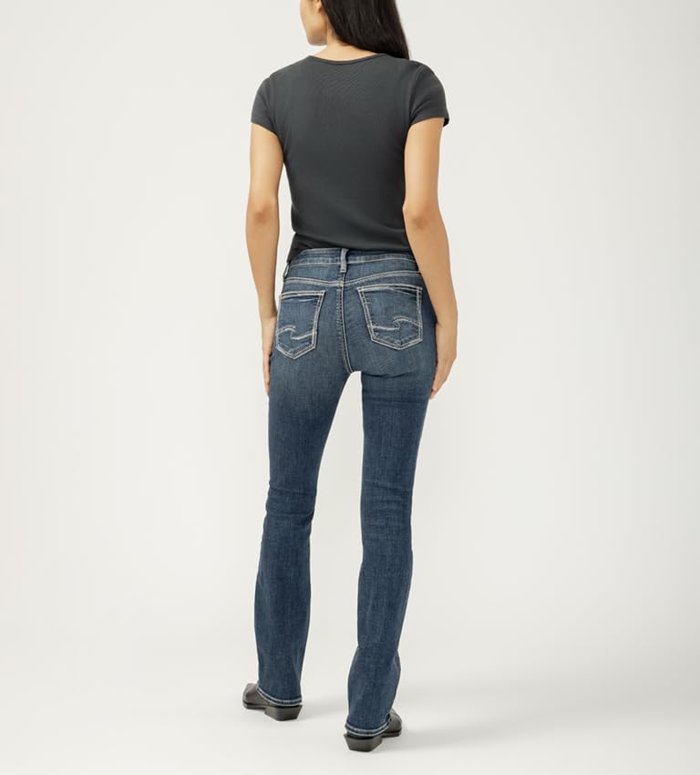 Image of Silver Jeans Co. Women's Elyse Mid Rise Comfort Fit Slim Bootcut Jeans