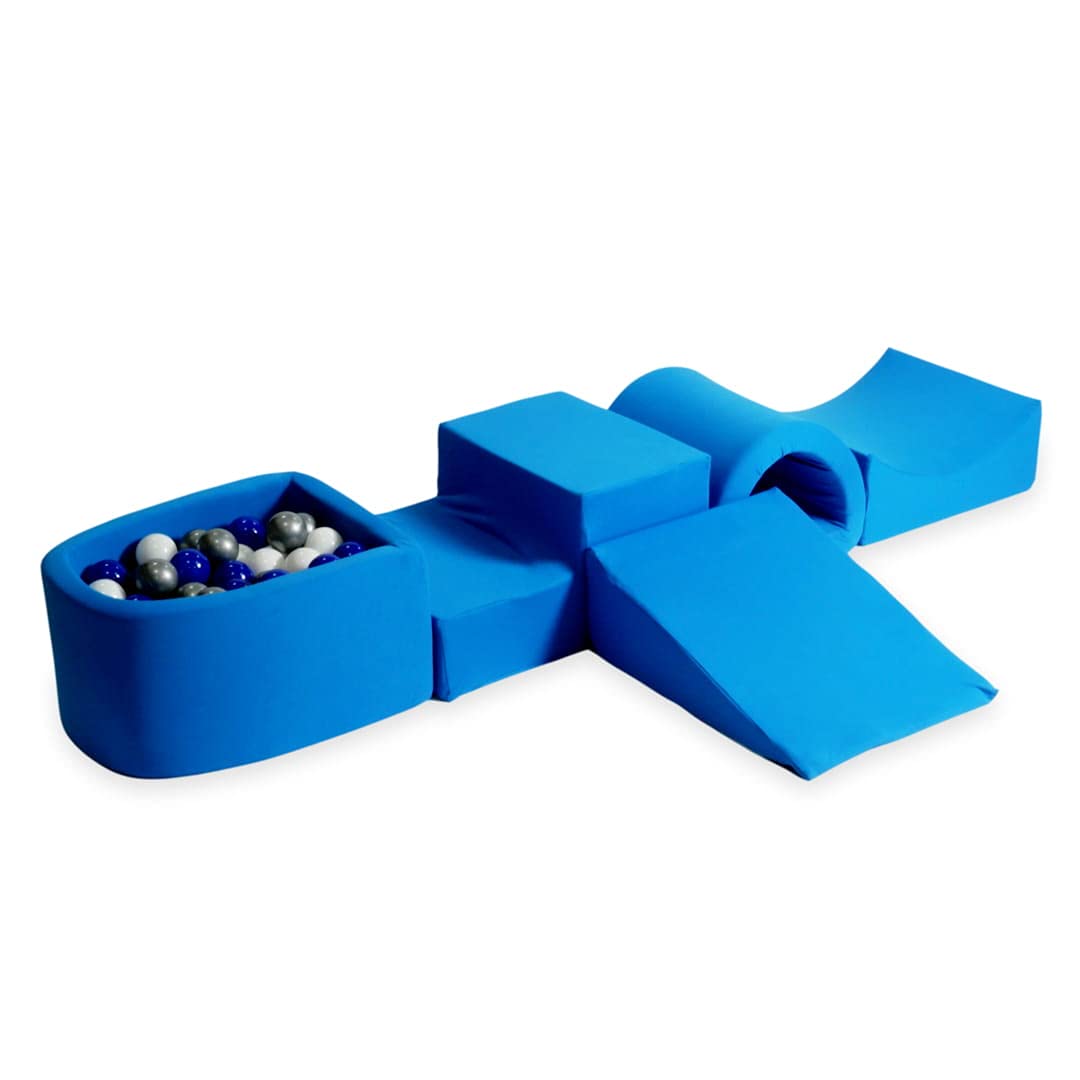 Mimii Piscina de Bolas, Set de Juego - 270 X 45 cm / 100 Bolas, Pelotas de 7 cm, Área de Juego y Parque de Bolas s con Coloridas Pelotas de Plástico para Bebés y Niños - Redondo