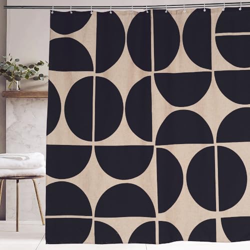 De-Mediocre ���Ɣ��̊􉽊w�͗l�̃��l�����n�V�����[�J�[�e���Z�b�g�A�~�b�h�Z���`�����[���_�����ۃA�[�g�o�X���[���p�o�X�J�[�e�� �t�b�N12�t���A72 x 72�C���`