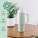Ello Oasis 24 oz Tumbler with Handle & Retracting Straw | Reusable Insulated Stainless Steel Cup 100% Leakproof, Gifts for Teens Women Men | Keeps cold for 24 Hours, Cup Holder Friendly, Pistachio