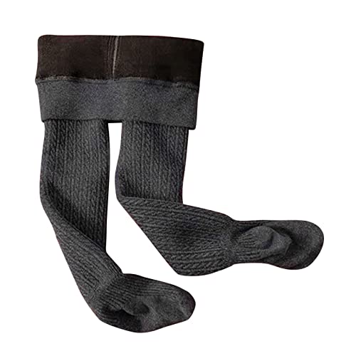 Toddler Girls Winter Tights Soft Kids Leggings for Girls Christmas Tights Solid Fleece Lined Base Pants Pantihose