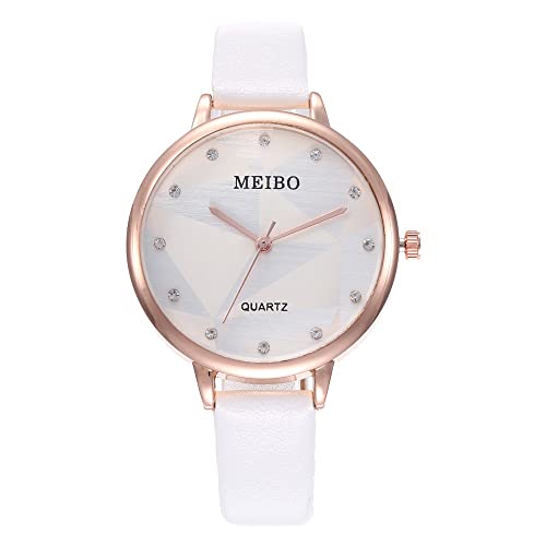 Image of Transparent QQ Watch Student Watch Pure Color Delicate Carry NA4605 Nice Watch (White, One Size)
