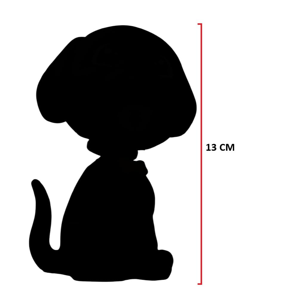 AUGEN Simpatico cane bianco marrone Bobblehead per cruscotto auto, scrivania da ufficio e tavolo da studio (confezione da 1)