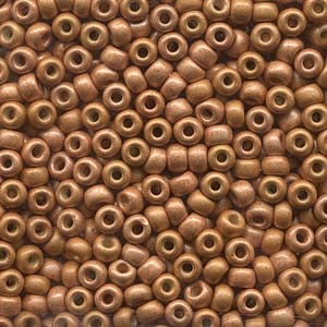 Duracoat Matte Galvanized Yellow Gold Miyuki Seed Beads 6/0