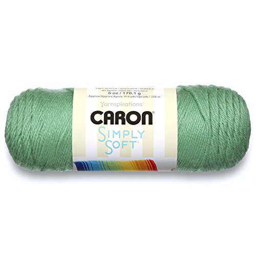 Image of Caron Simply Soft Solids Yarn (4) Medium Gauge 100% Acrylic - 6 oz - Sage - Machine Wash & Dry