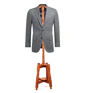 ADA Premium Pakka Sheesham Wood Pedestal Style Coat Stand for Bedroom, Office, Hallway and Entryway - Dark Walnut (43 Inch)