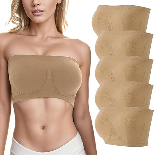 Brasier deportivo de mujer sin tirantes en pack de 5 piezas verdes de talla XL 7