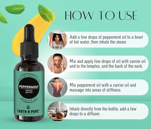 Image of Essential Oil Pack of 3 (Lavender, Rose and Peppermint) 15ml each