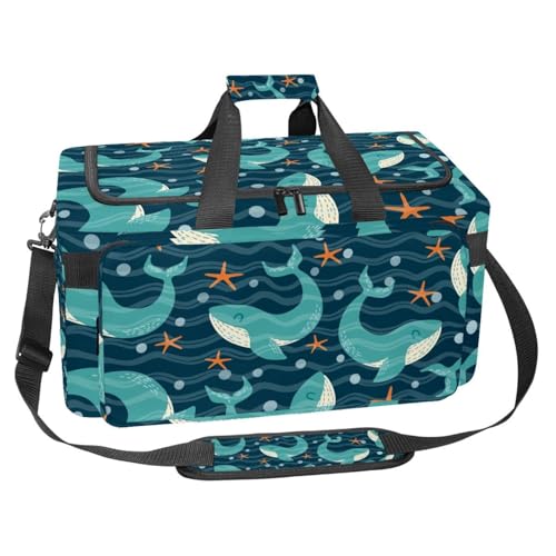 Sac de sport 30L spacieux imprimé étoiles de mer pour entraînement et fitness