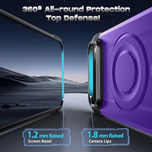 Coque Google Pixel 9 Pro XL violette et magnétique compatible MagSafe