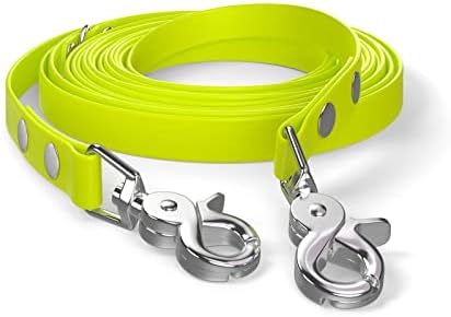 SNOOT 5m Schleppleine Für Hunde - Wasserdichte Trainingsleine Bis 35kg In Neon-Gelb