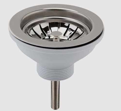 114mm Kitchen Sink Basket Strainer Waste .Non- Rust SUS304 Stainless Steel.1½Sink Hole Size 83-90 mm 90mm Long Screw. Suitable for any Sink including buttler and Belfast sinks