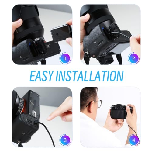 Kimaru AC-PW20 AC Power Supply Adapter NP-FW50 Dummy Battery DC Coupler Kit for Sony Alpha A5000 A5100 A6000 A6100 A6300 A6400 A6500 A7 A7II A7RII A7S A7SII RX10II RX10III RX10IV ZV-E10 Cameras.