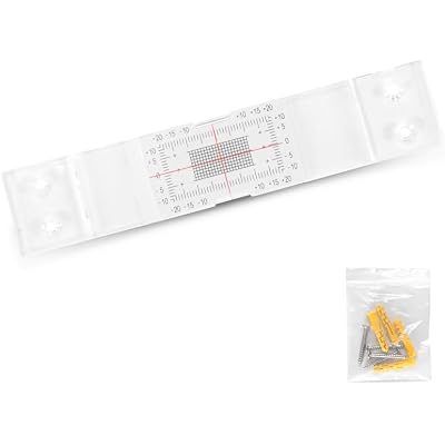 Standard Tell-Tale Crack Monitor, cover ±20 mm (±0.79") horizontally, ±10 mm (±0.38") vertically, Precision Measuring for Secure Spaces(1PCS)