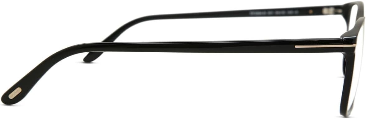 Eyeglasses Tom Ford FT 5584 -B 001 Shiny Black, Rose Gold"t" Logo/blue Block Le, Shiny Black, Rose Gold "T" Logo/Blue Block Lenses, 56/16/145