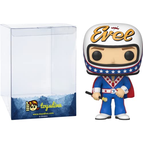 Sale Evel KnieveโL (Chase): PโOโPโ! Icons Vinyl Figurine Bundle With 1 Compatible 'Toysdiva' Graphic Protector (062-49837 - B/A)