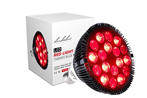 Loulelou Red Light Therapy Lamp—54 W, Medical Grade Infrared Light Therapy Bulb, 18 Led’s, 660Nm Red And 850Nm Near Infrared For Skin And Soothing Pain Relief—Lasts 50,000 Hours #TOP17