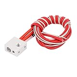 Aexit 12V 40W 3D Printing Supplies 3D Printer Aluminum Heater Block for MK8 MK7 Maker Bot 3D Printing Filament w Cable