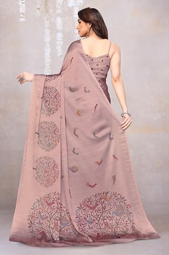 Image of MIRCHI FASHION Women's Ready to Wear 1 Minute Drape Chiffon Printed Saree with Blouse Piece