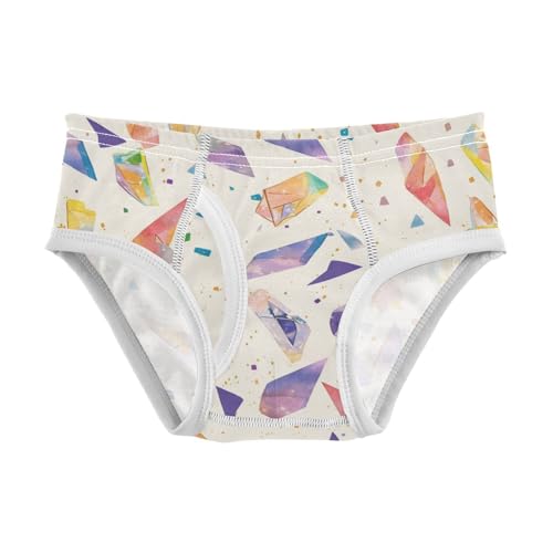 KLL Beige Sparkling Glitter Little Boys Soft Underwear Cute Children Undies