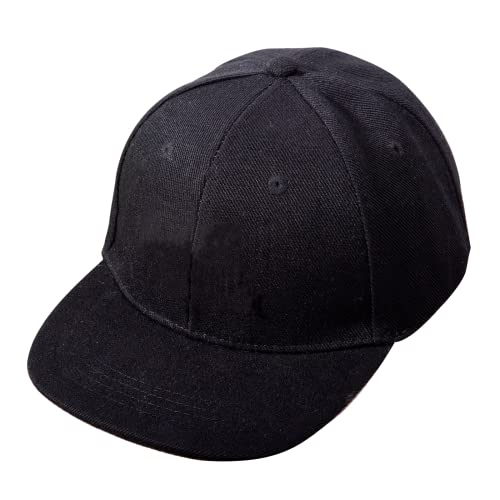 Adjustable Baby Baseball Cap: Sun Protection Infant Ball Cap - Toddler Trucker Hats For 0-6 Years(Black-S) #TOP1