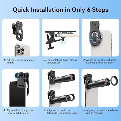 APEXEL 10X Tele-Macro Pro Dual Lens 2-in-1, Portable Clip-On Telephoto Macro Lens for iPhone, Compatible with Samsung & Almost All Smartphones, Pro Photography for Travel, Concert, Exploration by APEXEL - Image 9