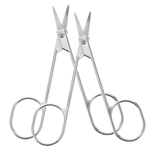 AUTSUPPL 6pezzi Forbici Per Sopracciglia Acciaio Inossidabile Attrezzo Per Modellare Sopracciglia e Vibrisse Compatto e Facile Da Usare Per Donne e Professionisti