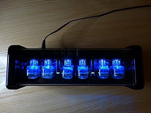 Chronix Nixie Clock With 6 Iv22 Vfd Tubes, Remote Control, Black Glossy Case, Rgb Led, Alarm #TOP5