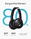 soundcore by Anker Q30 Bluetooth Kopfhörer, Hybrid Active Geräuschisolierung, Individuelle Modi, Hi-Res Sound, EQ in App, 40h Akku, bequemer Halt, Verbindung von 2 Geräten (Schwarz)