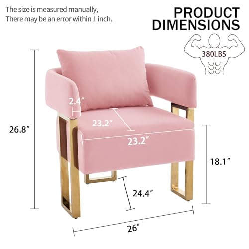 Sillón Terciopelo Plegable Rosa miniatura 2