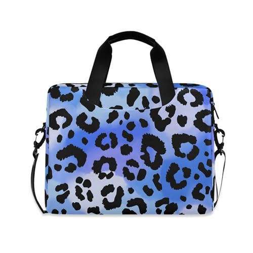 Maletín para portátil 13-15.6 pulg. con estampado leopardo azul miniatura 1