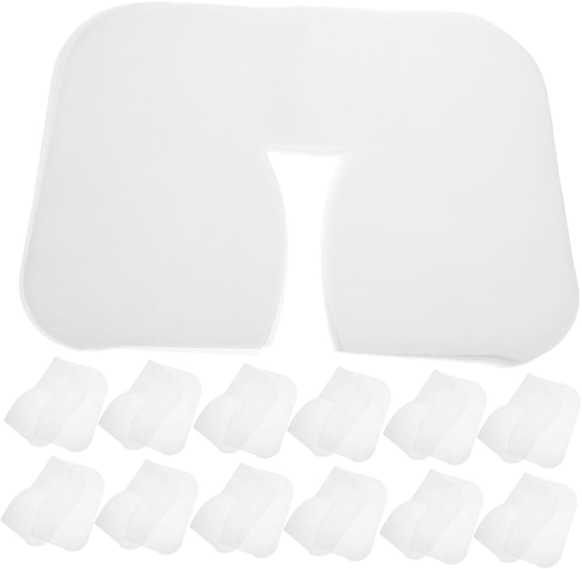 FRCOLOR 300pcs Salon Supplies Disposable Massage Pillow Cover Non Woven Fabric White for Beauty Spa