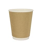 Qualitäts-Kaffeebecher aus drei starken Schichten Hartpapier mit Recyclingmaterial