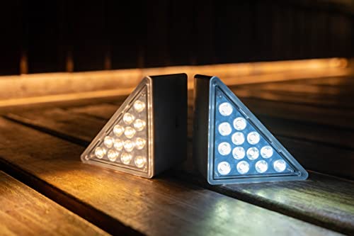 Zongxff Led Solar Stair Light, Outdoor Step Light, Solar Step Light Outdoor Waterproof, Wiring-Free, Automatic On/Off, Warm White 2-Piece Light All Night For Garden Driveway #TOP6