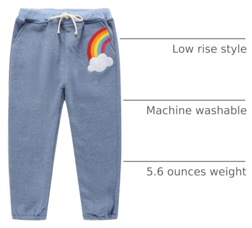 Image of Mud Kingdom Kids Fleece Jogger Pants Winter Cute Bear