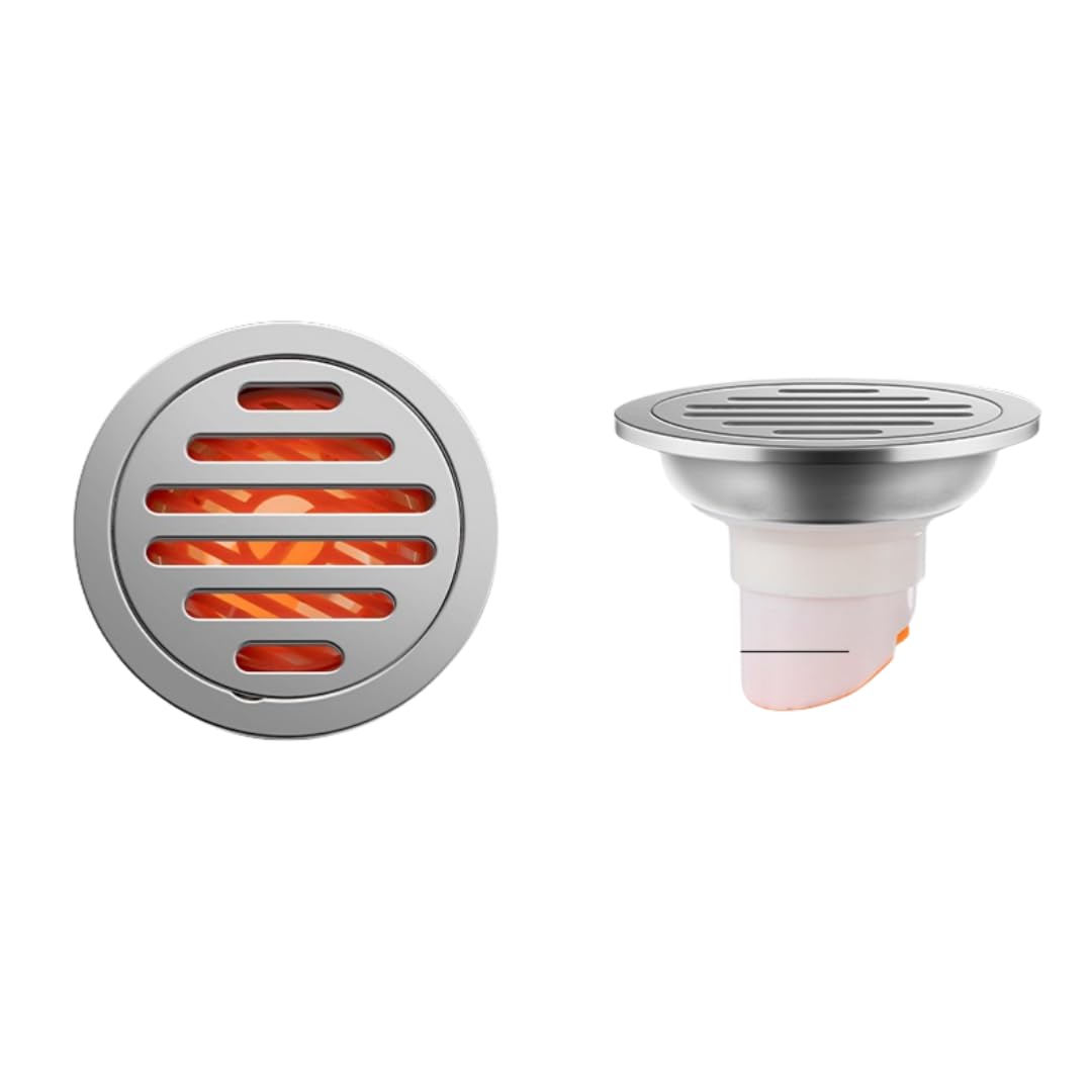 desagüe de Suelo, Escurridor de Ducha Desagüe Piso Acero Inoxidable Engrosado(Big Mouth Straight Row,Single Use)