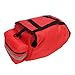 tomvorks Large Capacity Emergency Bag, Firefighter Bag, First Responder Bag with Shoulder Strap, Reflective Striping, Dividers for Emergency Supplies, Red