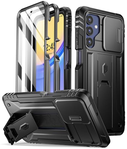 Coque Samsung Galaxy A15 5G avec housse d'appareil photo coulissante de protection