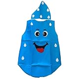 kowaku Disfraz Niños Juego Imitación Ropa Infantil Niños Niñas Conjunto Chaqueta Poliéster sin Mangas con Sombrero Apropiado para Fiesta Temática Halloween, Gota de Agua