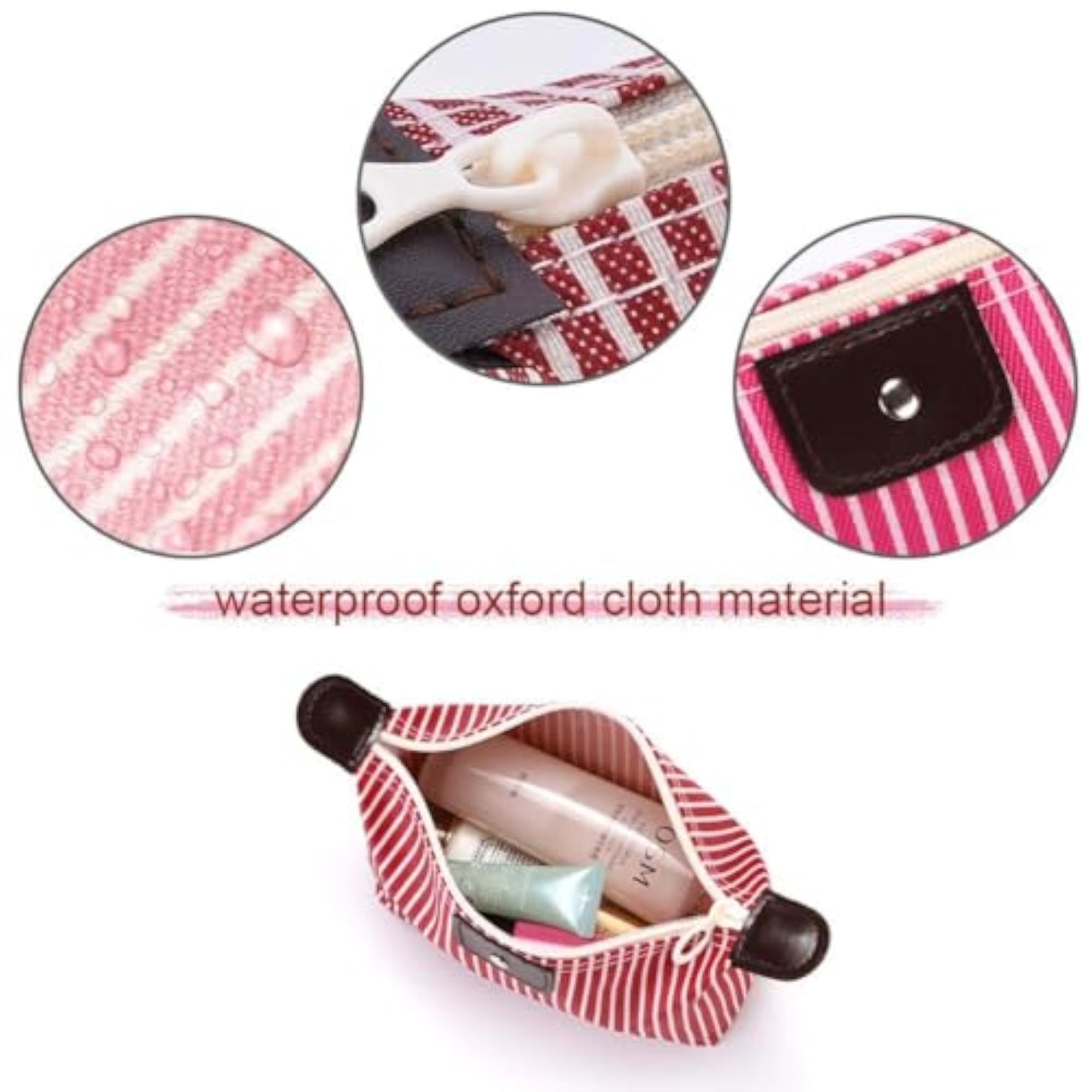 Waterproof Dumpling Shape Makeup Bag for Women, Travel Organizer