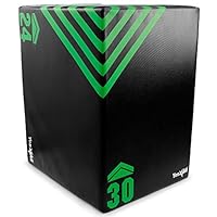 Yes4All 1J6H Unisex Soft Plyo Box, 50,8 cm x 61 cm x 76,2 cm - 7 KG, Plyometrische Box Plattform Jump Training Konditionierung Plyo Jump Box, Grün/Schwarz