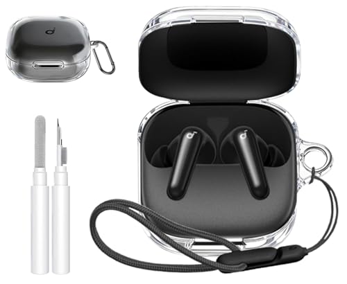 YEZHU for Anker Soundcore P31i �P�[�X �J�o�[ �N���[�j���O�y�� TPU�f�ސ����C�����X �C���[�z�� �p TPU���[�P�[�X �֗� ���s �y�� �S�ʕی�J�o�[ �L�Y�h�~ �h�o �h�k �y�ʏ��^ �ی�P�[�X �����h�~ �j�����p(�N��