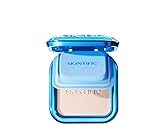 SKINTIFIC Ultra Cover Powder Foundation, Full Coverage Matte Finish, One-Swipe Flawless Pressed Powder with Oil Control, Lightweight & Long-Lasting, Pore-Blurring for Oily Skin (00 Porcelain)